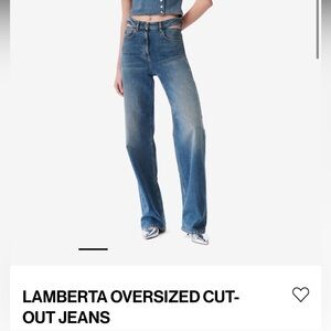 IRO Paris Lamberta Oversize Wide Leg Cutout jean